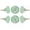 Paquet multiple de boutons de champignon de 1,4 po de diamètre