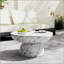 Table basse en faux marbre