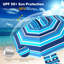 Azariah 200 cm W X 200 cm D Beach Parasol with Manual Lift