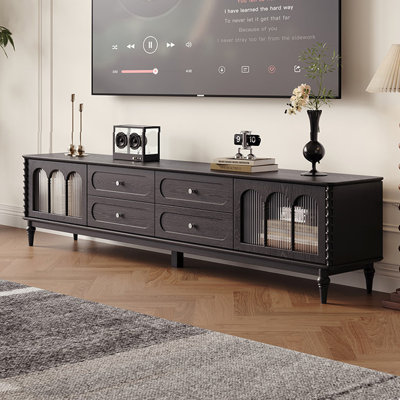 Meuble télé style français en chêne rouge