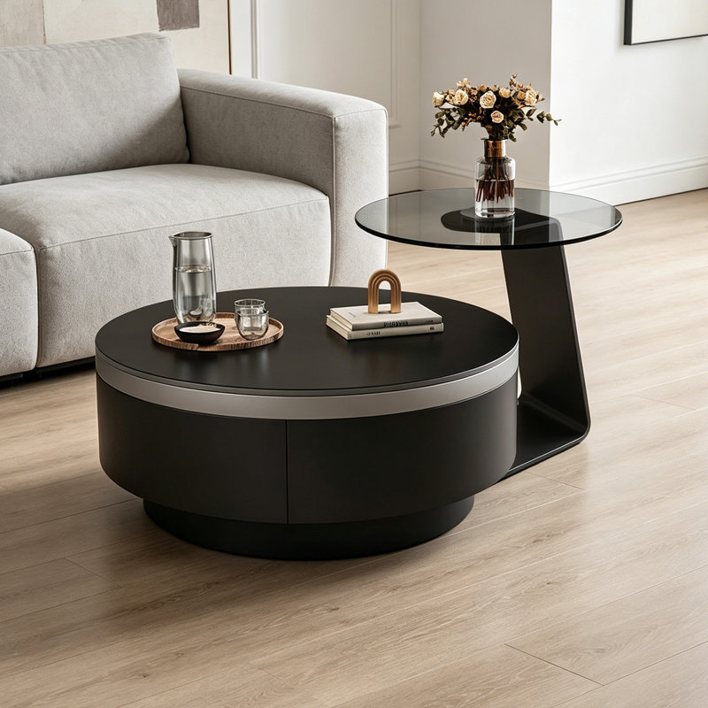Table basse de luxe Modern Light, 13" H x 31.49" L x 31.49" W