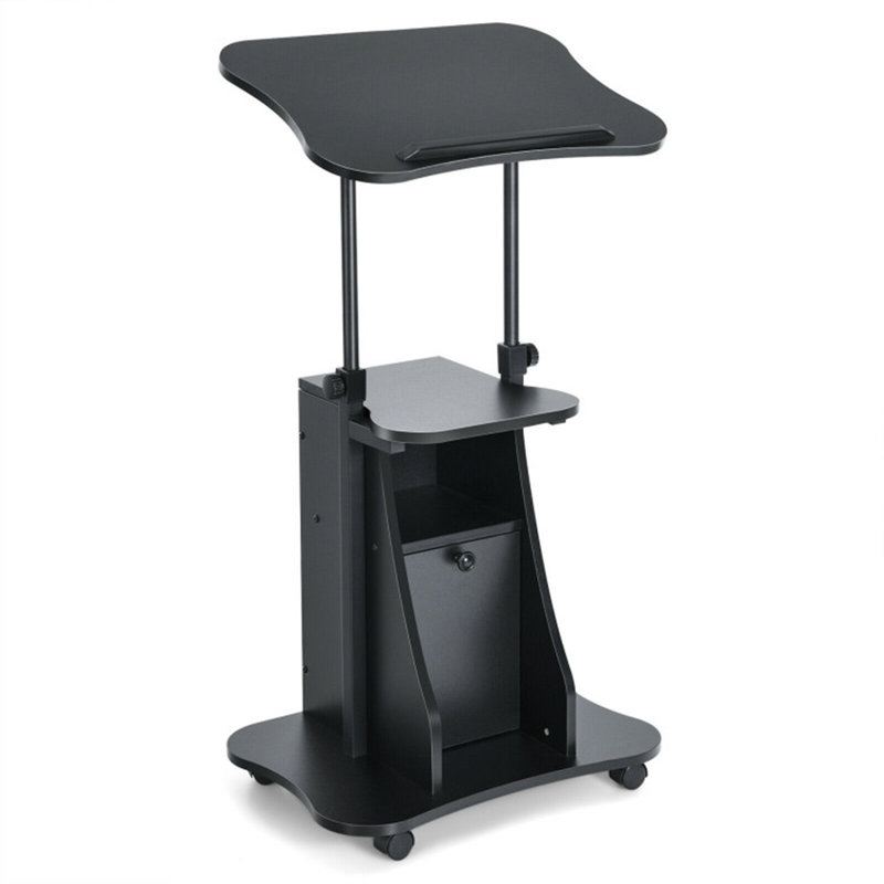21.5'' W 1 Laptop Cart with Wheels