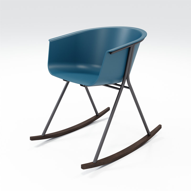 Chaise avec accoudoirs Tee, Bermudes / café noir / ombre