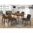 Carson Carrington Natural Walnut Extension Leaf Dining Table