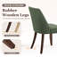Chaise de salle à manger rembourrée moderne à haut dossier avec pieds en bois massif Parsons-477497708-477497710
