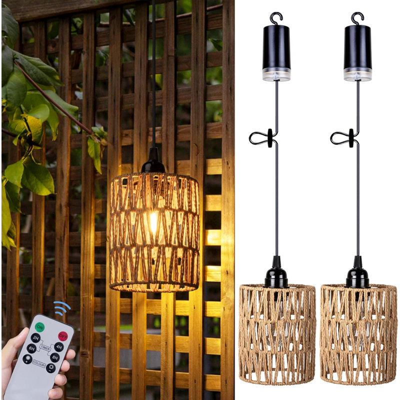 Luminaire suspendu d'extérieur câblé 6 po