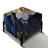 Celestial Mirage Marble Pattern - Marble Square Ottoman