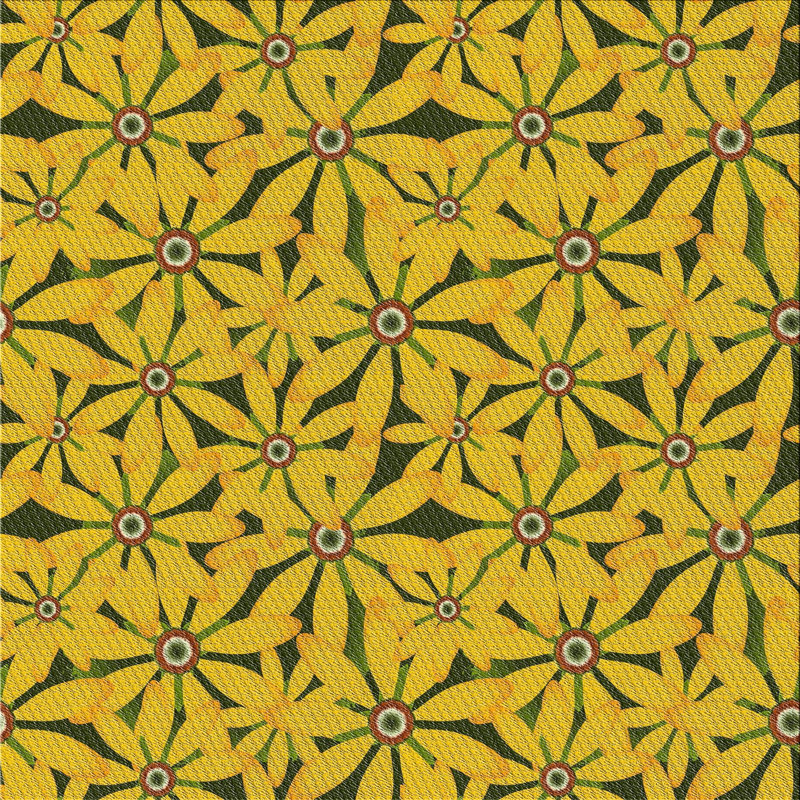 Usamah Floral Indoor Rug, Square 3'