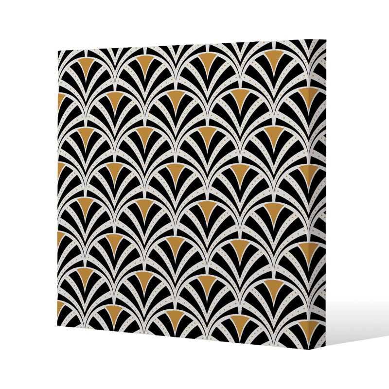 Shells Geometric Slim Style Canvas Print, 15mm Slim Real wood., 40 cm H x 40 cm W