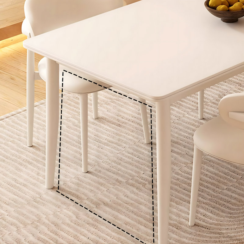 Table de salle à manger French, H 29,52 po x L 55,11 po x l 31,49 po