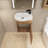 Edgerrin 16 " W Wall Mounted Cloakroom Vanity Bathroom Vanity With Ceramic Top