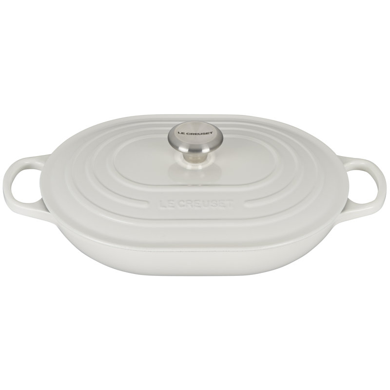 Le Creuset 3.75qt Oval Casserole with Lid, White
