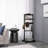 Accent Portable Garment Rack,Clothes Valet Stand With Storage Organizer