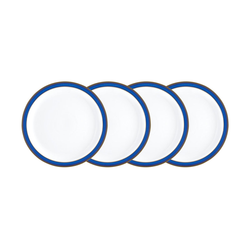 Imperial Blue 4 Piece Dessert Plate Set