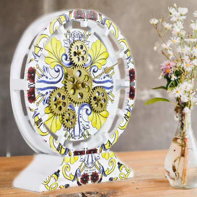 Desk Clock 10'' (25cm) convertible into Wall Clock (detachable base)