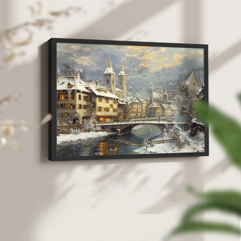 Landscape Series-CLXXXVIII -Framed Print - Restickable, H 11 po x l 14 po, Noir