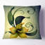 Fleur jaune fantaisie - coussin à imprimé floral-30729081-30729077