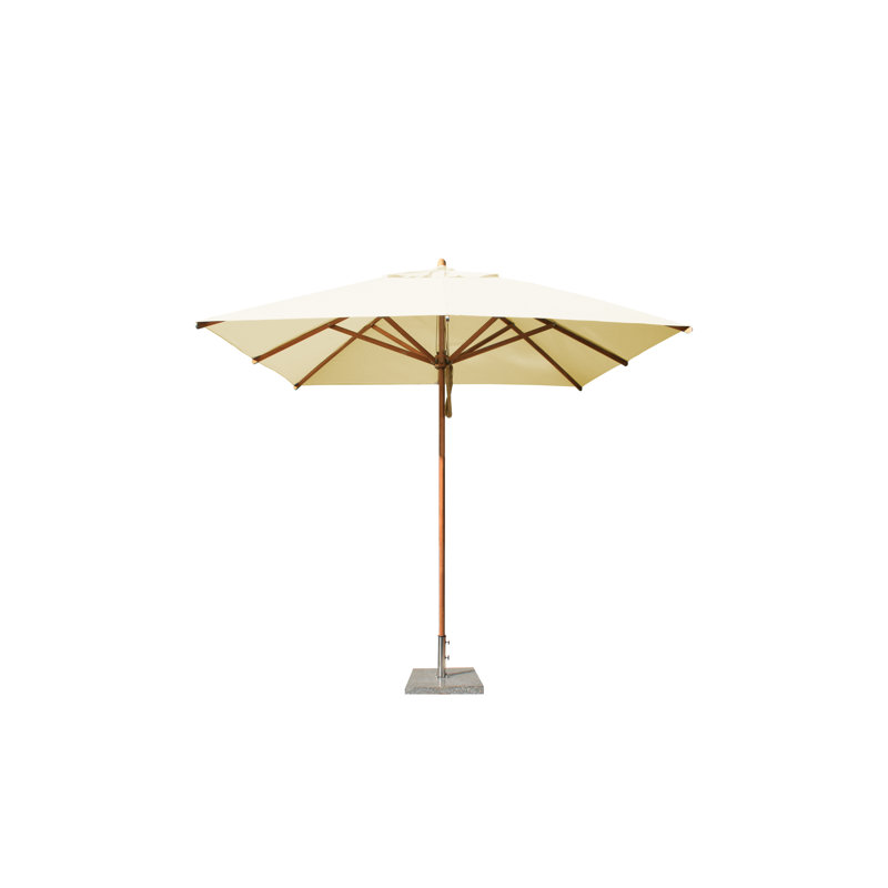 Levante Square Market Umbrella, Ecru, 132" W x 132" D