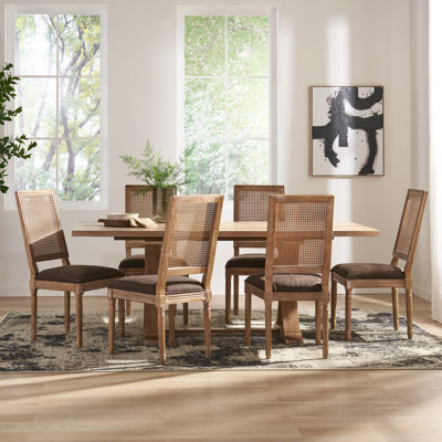 Lamm Extendable Trestle Dining Set