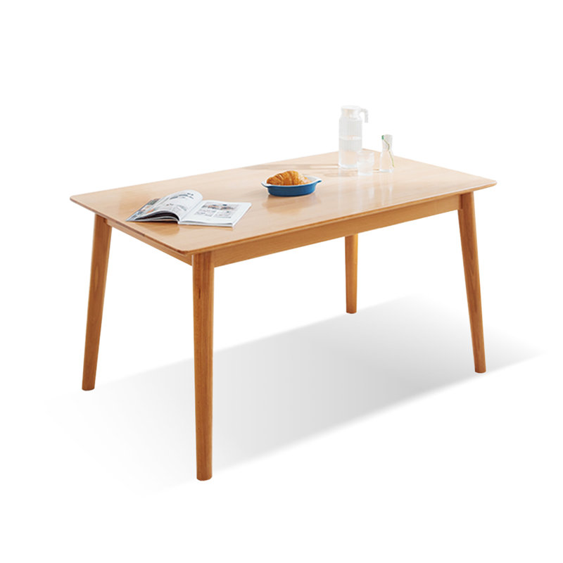 Burlywood Solid wood Rectangular Coffee Table, 29.92" H x 55.12" L x 31.5" W