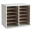 Wood Adjustable-Compartment Literature Organizer (Desktop)-16242633