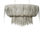 Stretch Oval Leather Fringe Chandelier