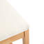 Tabouret de comptoir d'intérieur en bois Tatti, avec revêtement, ensemble de 2