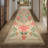 Floral Machine Washable Area Rugs for Living Room Bedroom Soft Non-Slip Vintage Dining Room Rug Low Pile Botanical Floor Carpet for Kids Room Classroom-1127699655