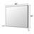 Sartori Aluminum Framed Rectangular Vanity Wall Mounted Mirror-2033990975-2033990974