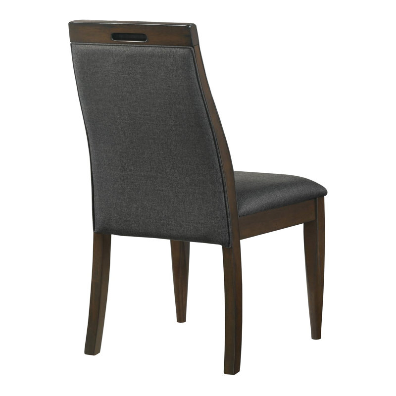 Bouziane Dining Set in Gray and Brown, 7