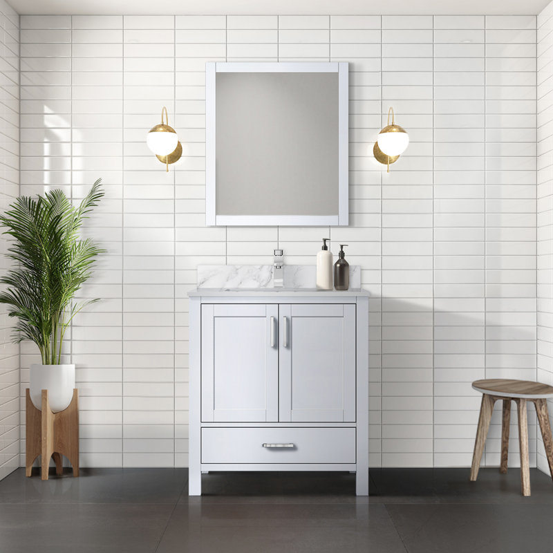 Jacques 30 in W x 22 in D Single Bath Vanity, White