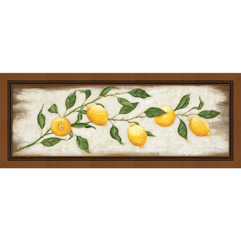 «Lemon Branch» par Hollihocks Art, art mural encadré