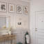 Tableau d'affichage en lin, 40 po x 30 po, cadre décoratif blanc