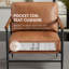 Chaise moderne en cuir PU