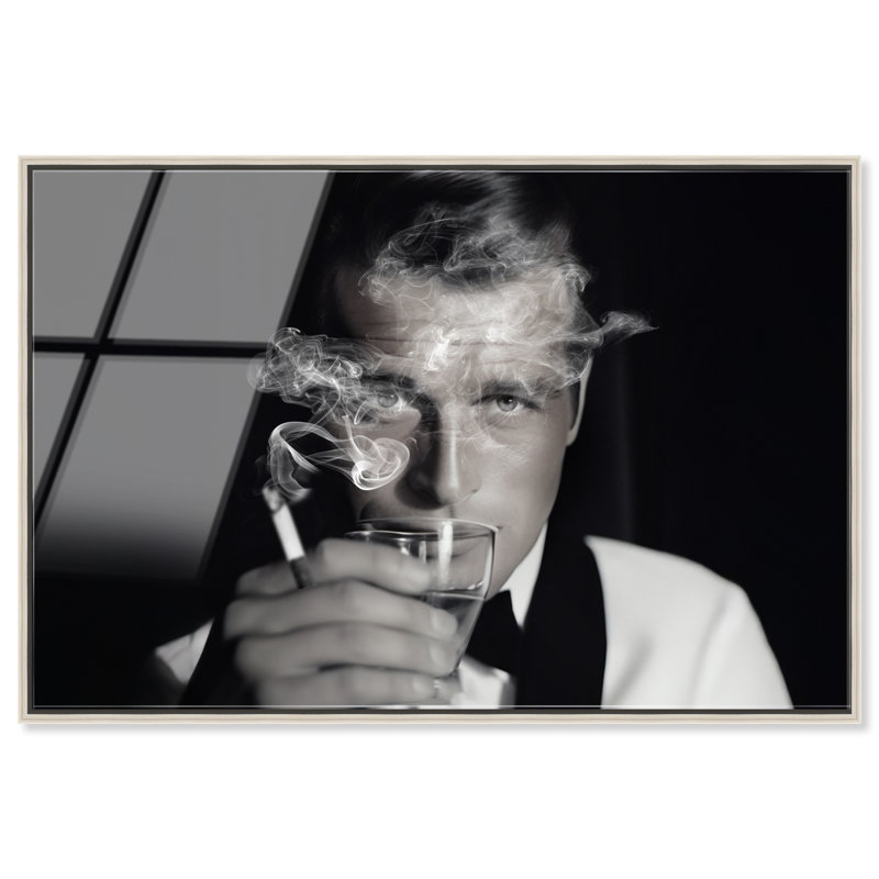 Suave Cocktail Attire Wide Canvas Fashion Print by Oliver Gal, 21"H x 31"W, Silver Frame