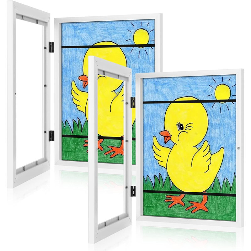 2-pack White Kids Art Frames 8.5x11