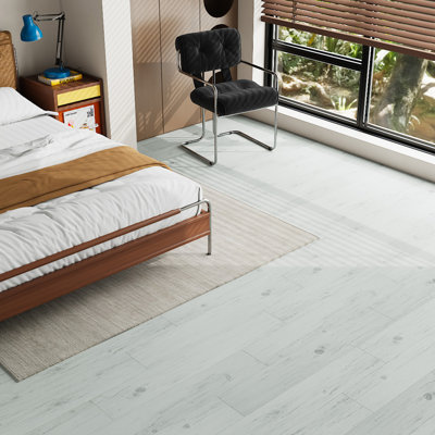 36Pcs Wood-Grain PVC Self-Adhesive Plank Flooring Set
