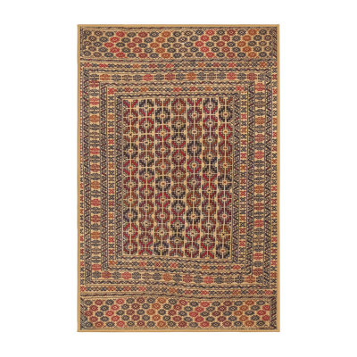 Tapis beige / vert / rouge Balta