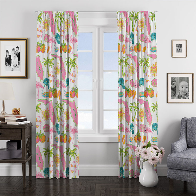 Panneaux de rideaux semi-transparents (DSQ est réglé à 2), L 40 po x L 52 po
