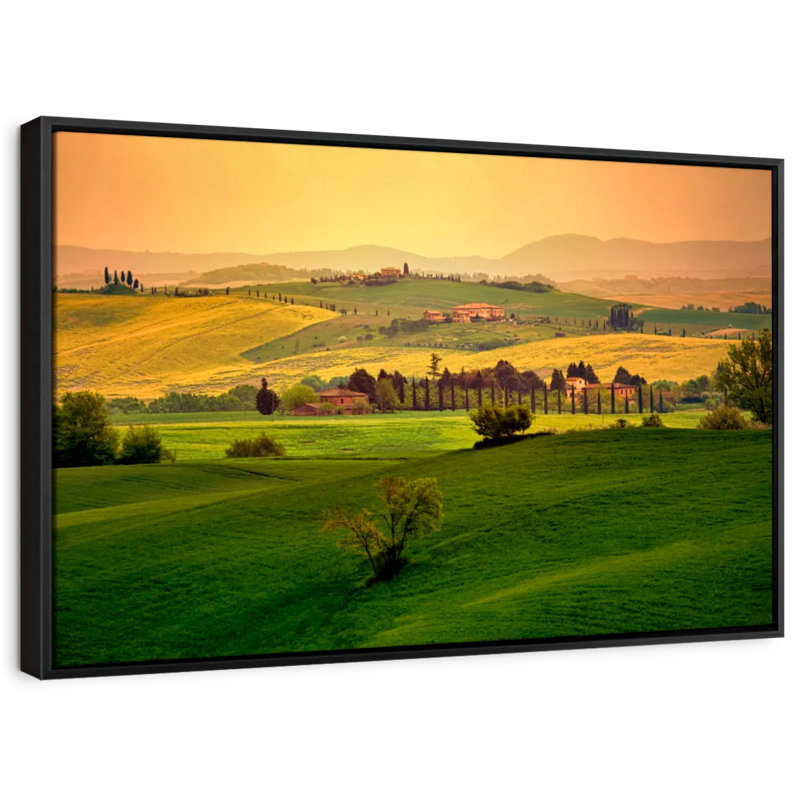 "En Toscane, Italie, art mural", H 9 po x l 13 po