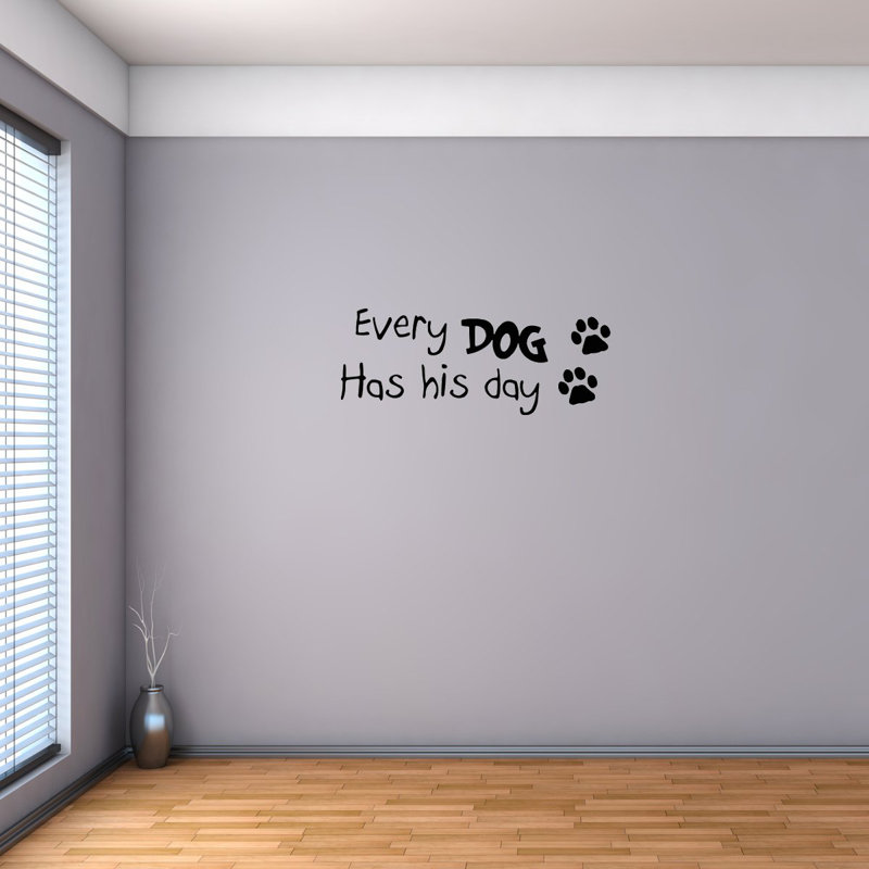 Décalcomanie murale tous les chiens Doring, H 10 po x l 22 po