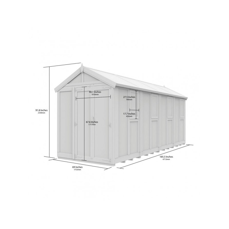 6x16 Glass Green House