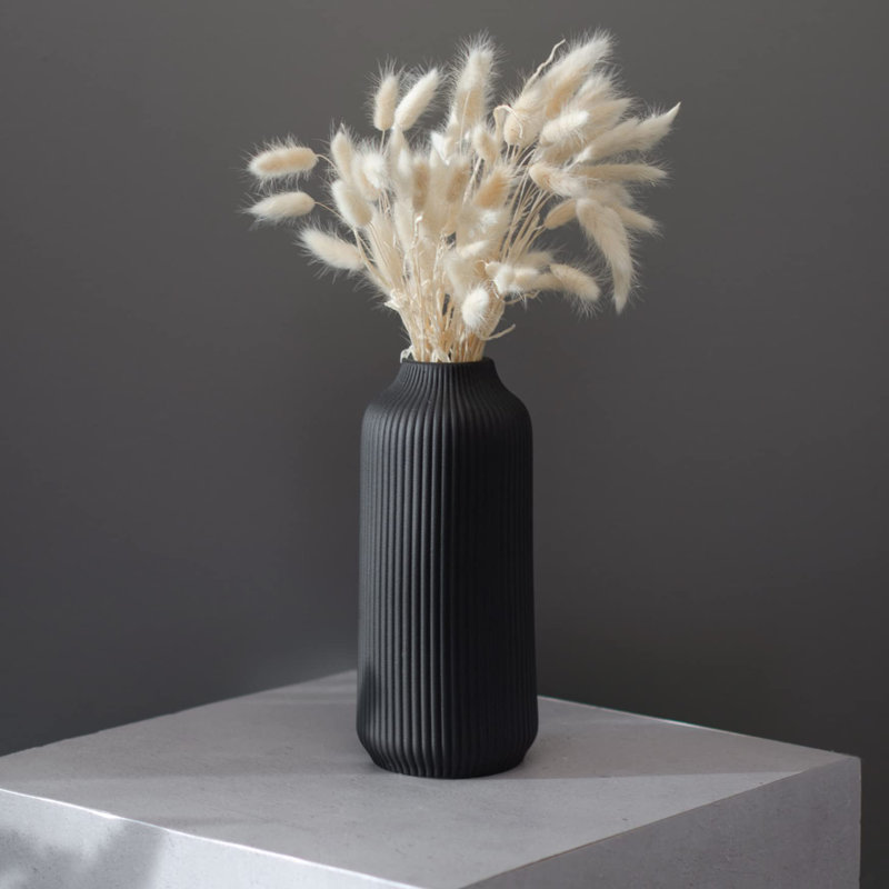 Ceramic / Porcelain Table Vase, Black