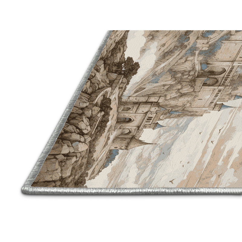 Tapis murs dorés, Rectangle 4pi x 6 pi
