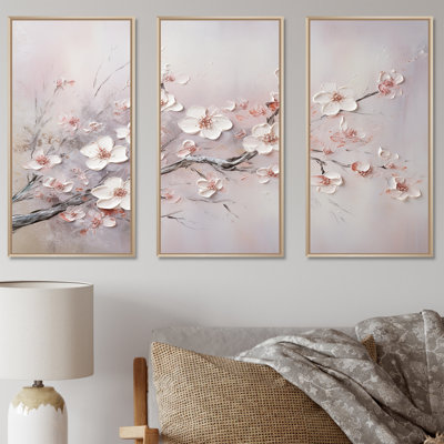 Ensemble de salon Gonsales - Fleurs, art mural