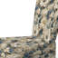 Radiant Lace Inspired Floral Botanics - Chaise d'appoint rembourrée de style campagne, chaise d'appoint blanche