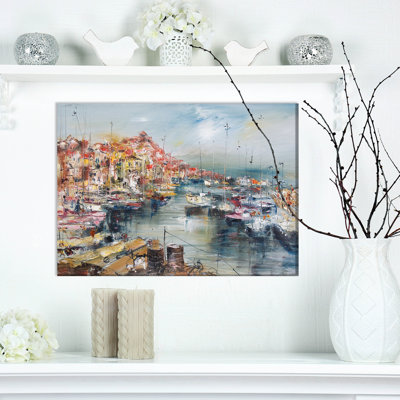 " City By The Sea And Harbor "