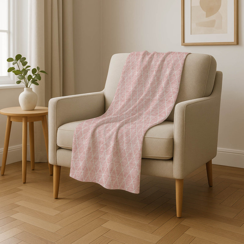 Jeté en sherpa Addison ASB932, Rose