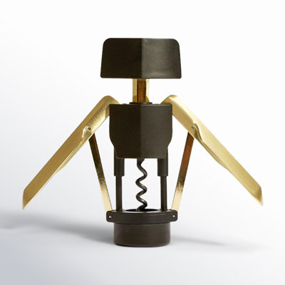 RBT Premium Wing Corkscrew Bottle Opener, Black, Fits Most Wine Bottles