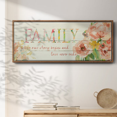 Famille où commence notre histoire - Toile encadrée